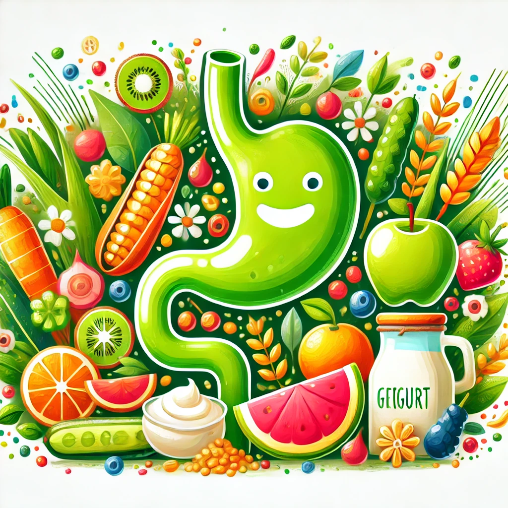 DALL·E 2024-12-25 12.27.10 - A visually appealing illustration of healthy digestion, featuring vibrant and fresh foods lik.webp